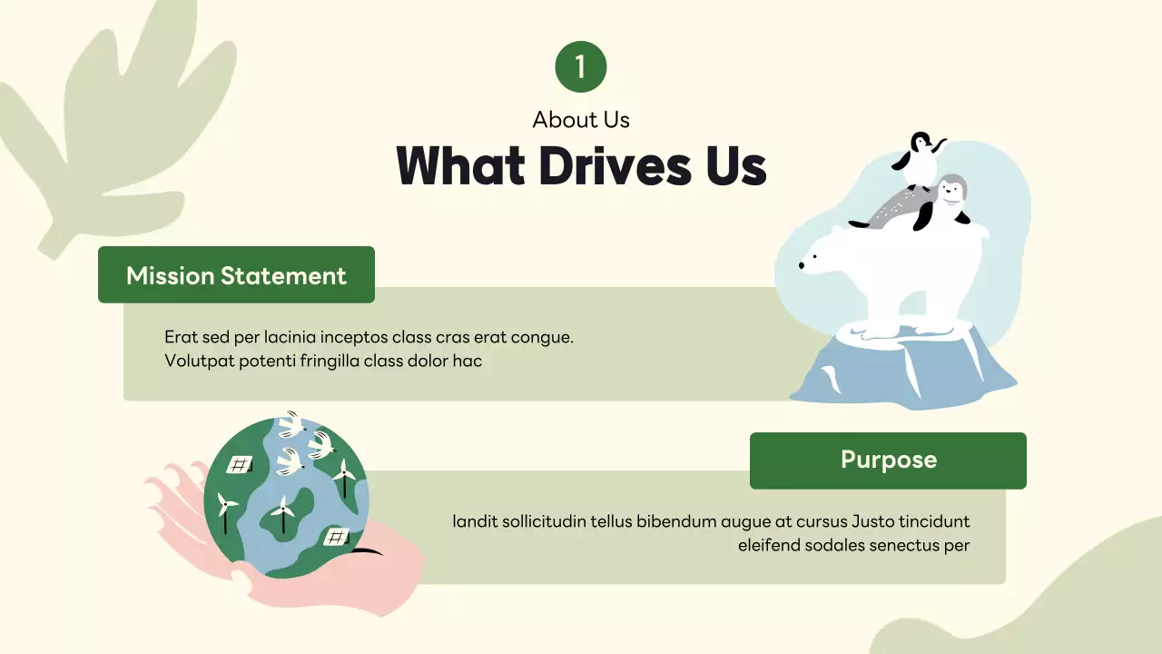 Green Minimalist Environment Agenda Presentation