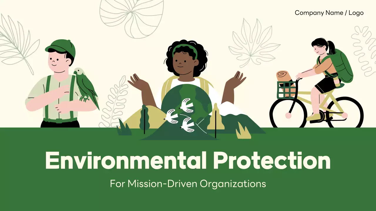 Green Minimalist Environment Agenda Presentation