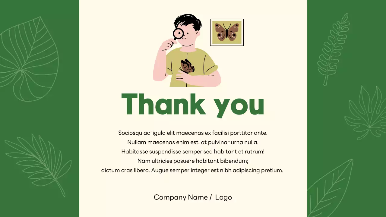 Green Minimalist Environment Agenda Presentation