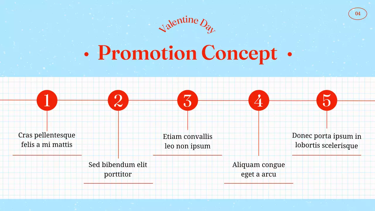 레드 엘레강트 발렌타인 프로모션 프리젠테이션