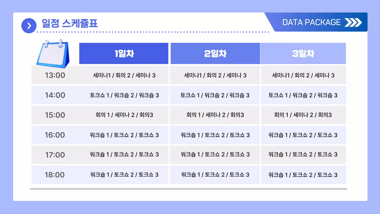 파랑 모던 데이터 분석 보고서