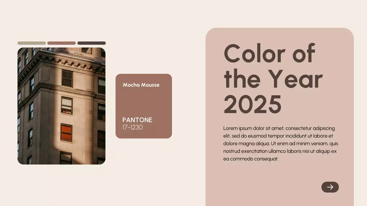 Beige Modern Color Trend Report Presentation