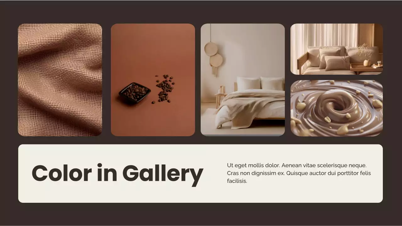 Presentasi Laporan Tren Warna Minimal Coklat