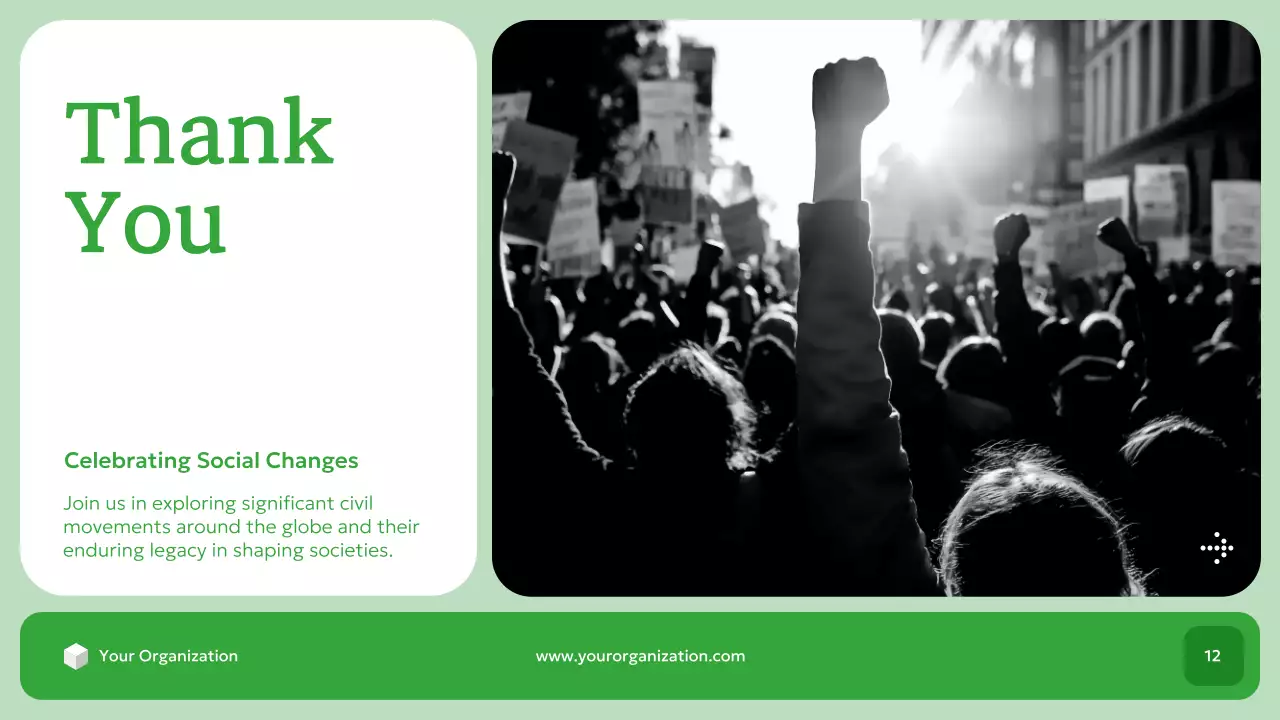 녹색 현대 시민 운동 역사 발표