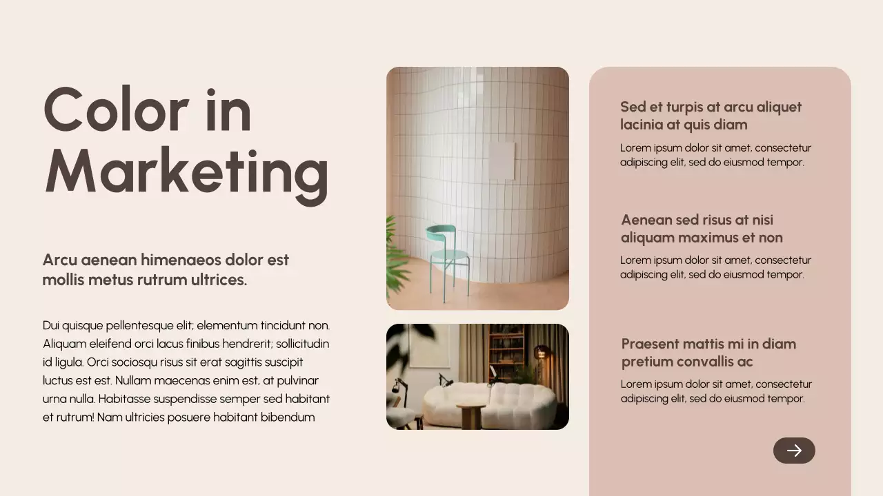 Beige Modern Color Trend Report Presentation