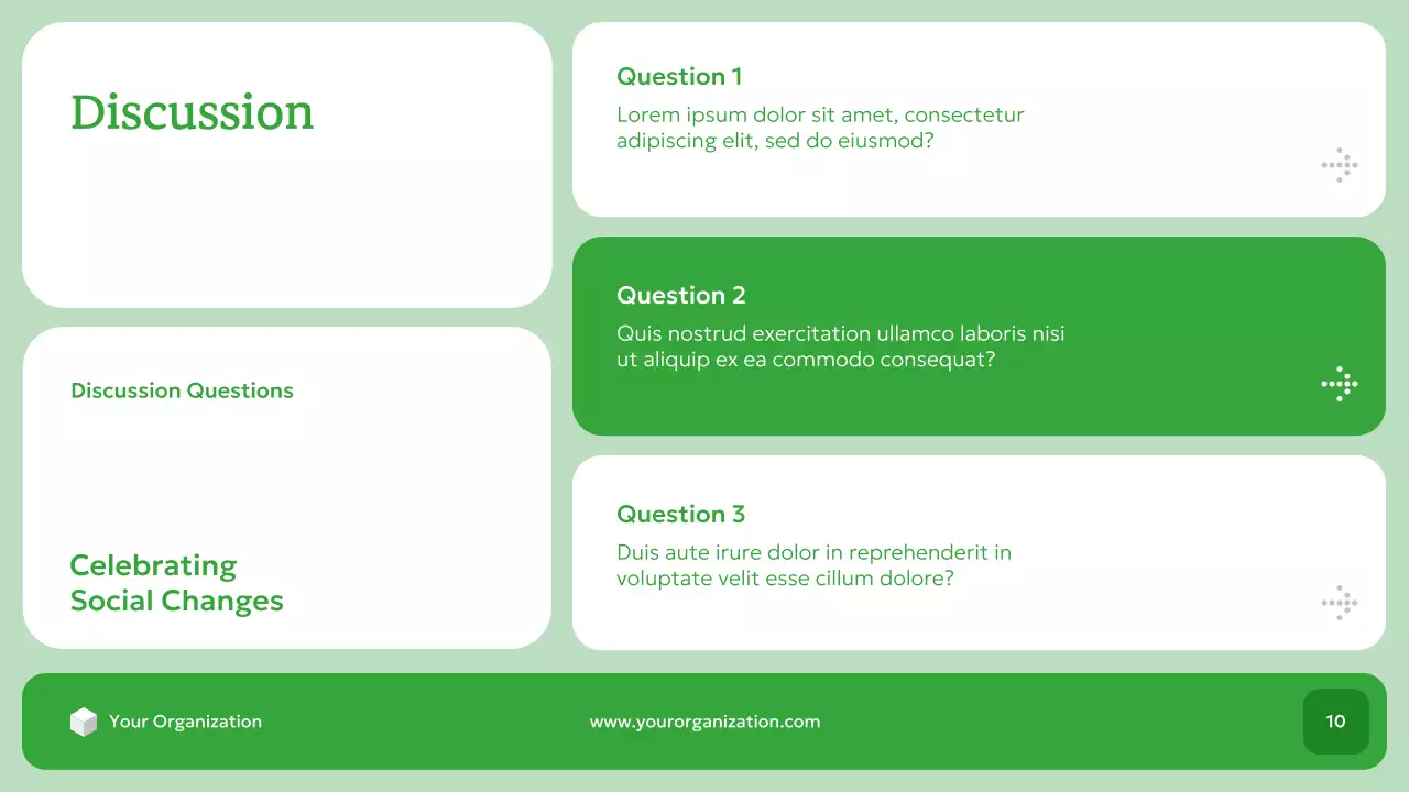 녹색 현대 시민 운동 역사 발표