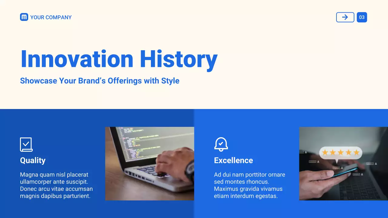 블루 모던 스마트워치 카탈로그 프레젠테이션