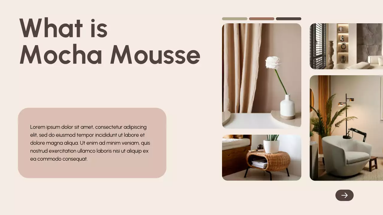 Beige Modern Color Trend Report Presentation