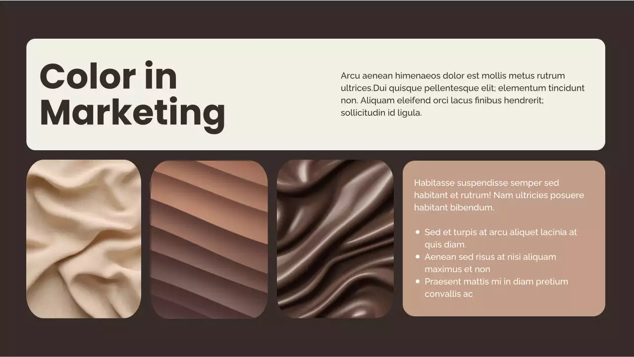 Presentasi Laporan Tren Warna Minimal Coklat