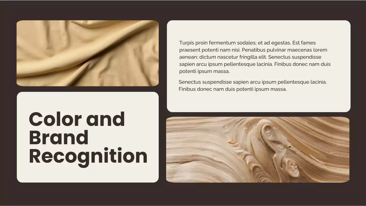 Presentasi Laporan Tren Warna Minimal Coklat