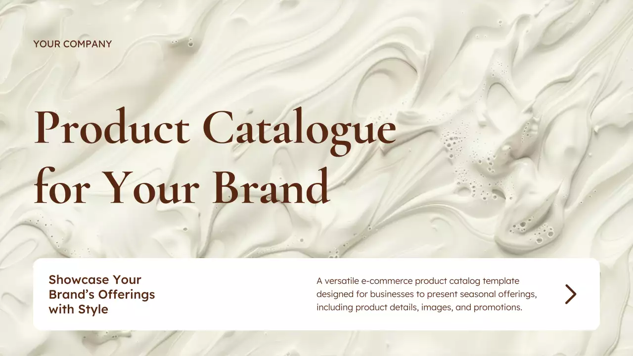 Beige Elegant Product Catalogue Document Presentation