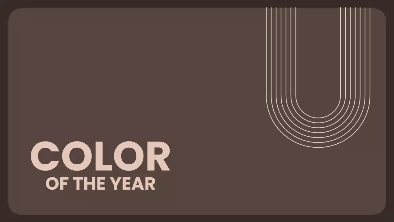 Presentasi Laporan Tren Warna Minimal Coklat