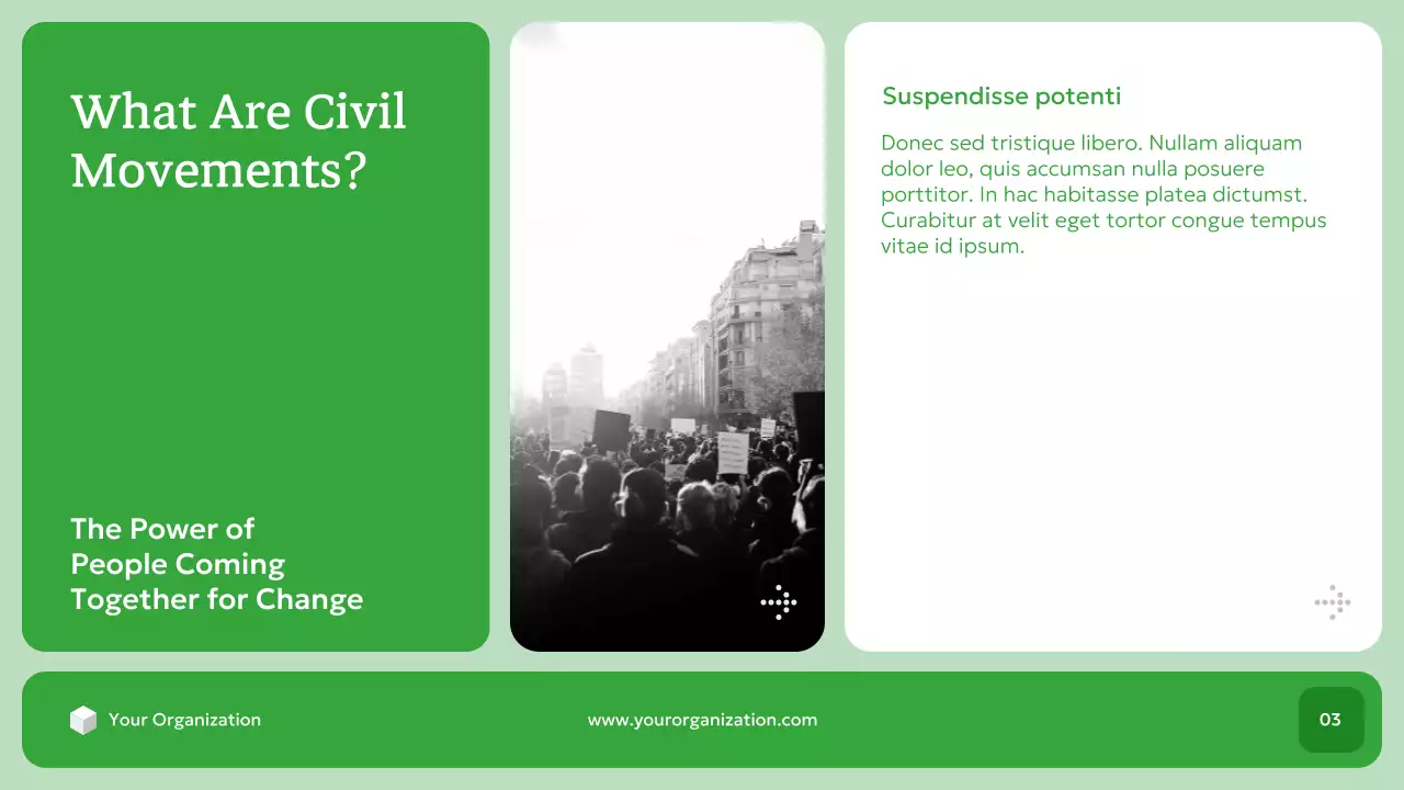 녹색 현대 시민 운동 역사 발표