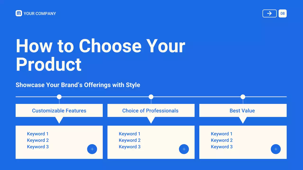 블루 모던 스마트워치 카탈로그 프레젠테이션