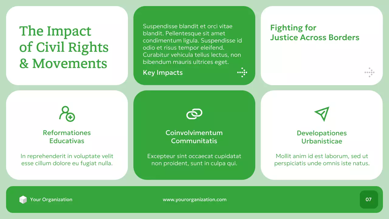 녹색 현대 시민 운동 역사 발표