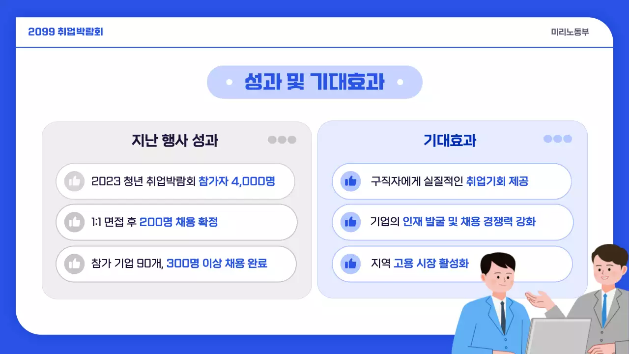 파랑 심플 취업 모집