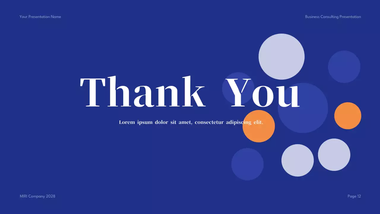 Blue Geometric Business Presentation