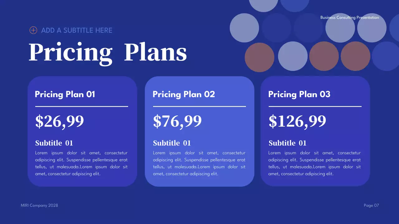 Blue Geometric Business Presentation