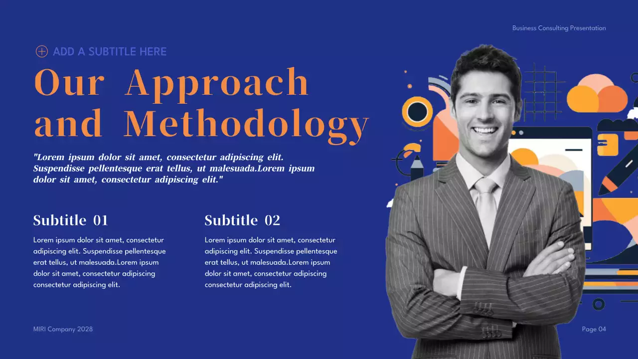 Blue Geometric Business Presentation