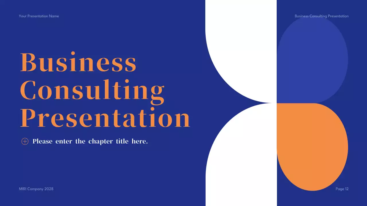 Blue Geometric Business Presentation