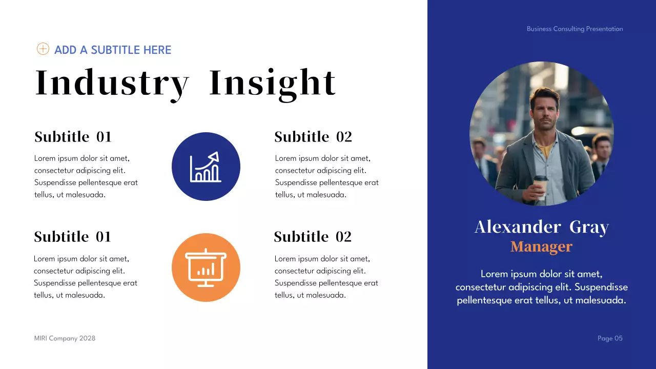 Blue Geometric Business Presentation