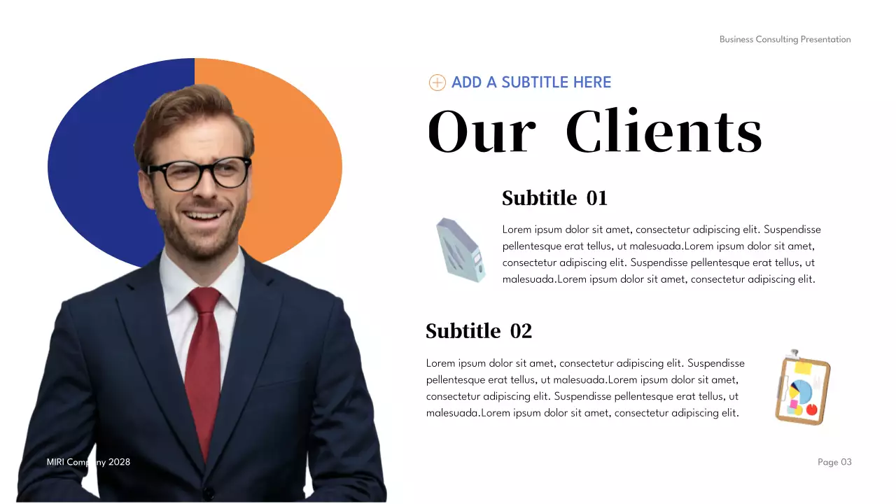 Blue Geometric Business Presentation