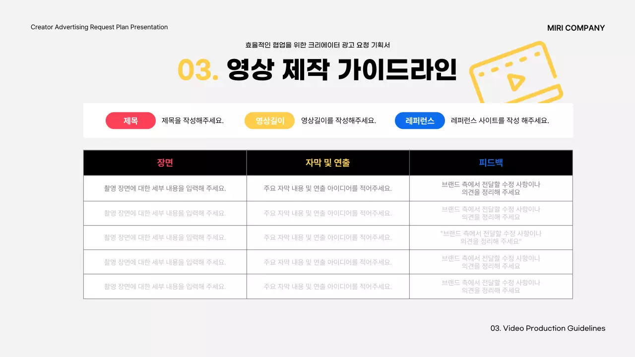 노랑 모던 광고 기획