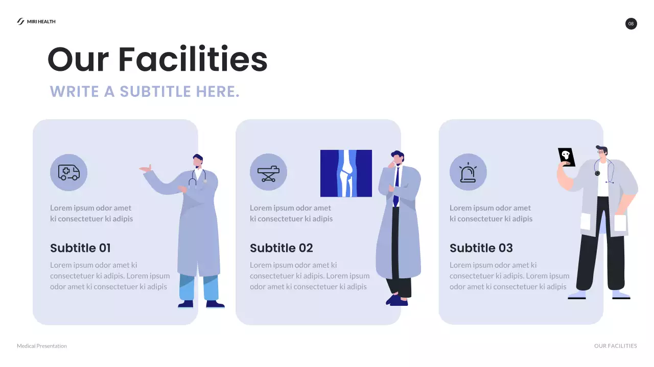 Blue Modern Healthcare Presentation