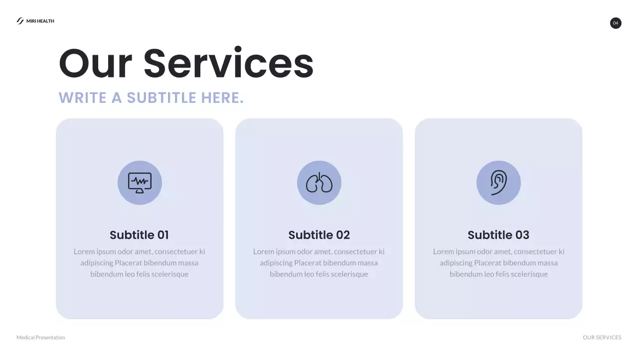 Blue Modern Healthcare Presentation