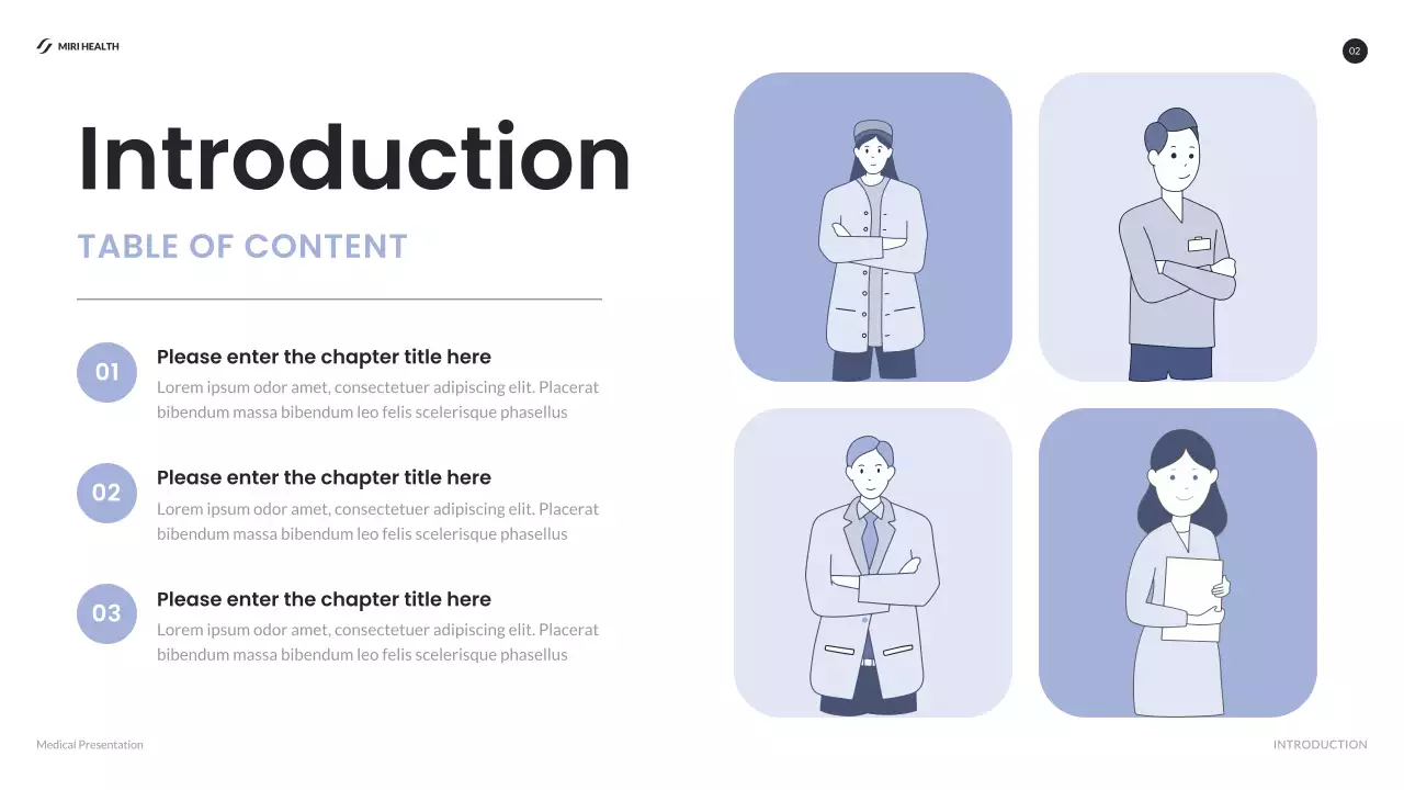 Blue Modern Healthcare Presentation