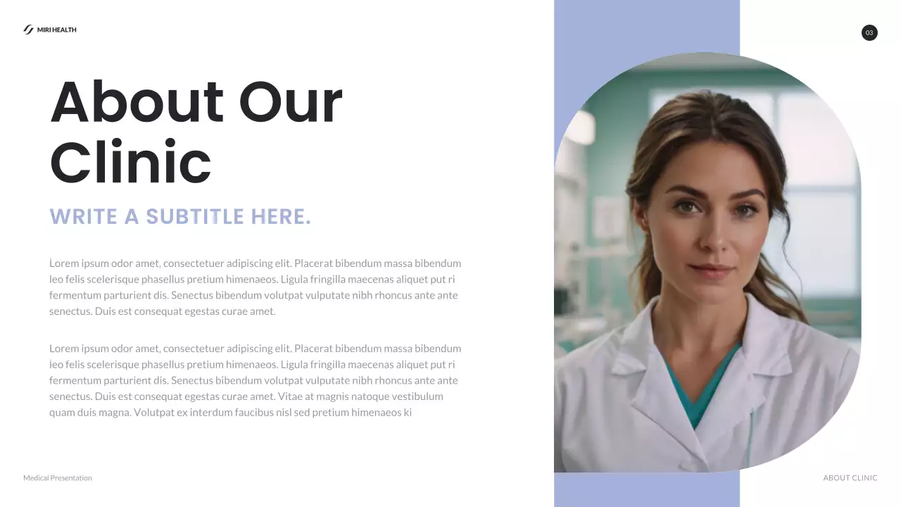 Blue Modern Healthcare Presentation