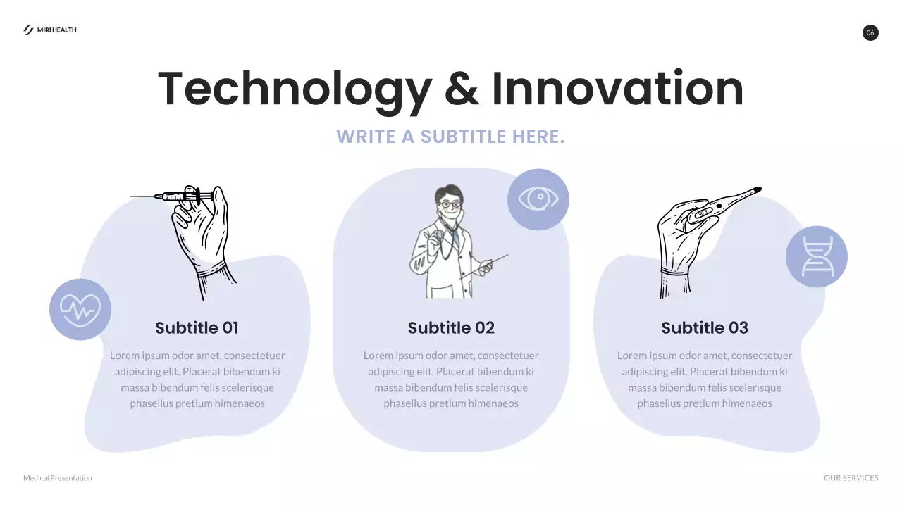 Blue Modern Healthcare Presentation