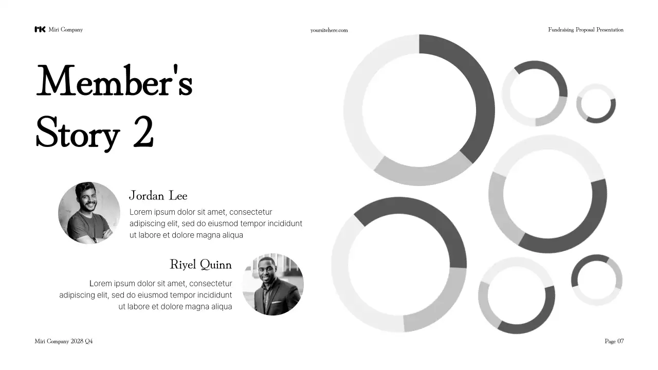 Black Modern Fundraising Presentation