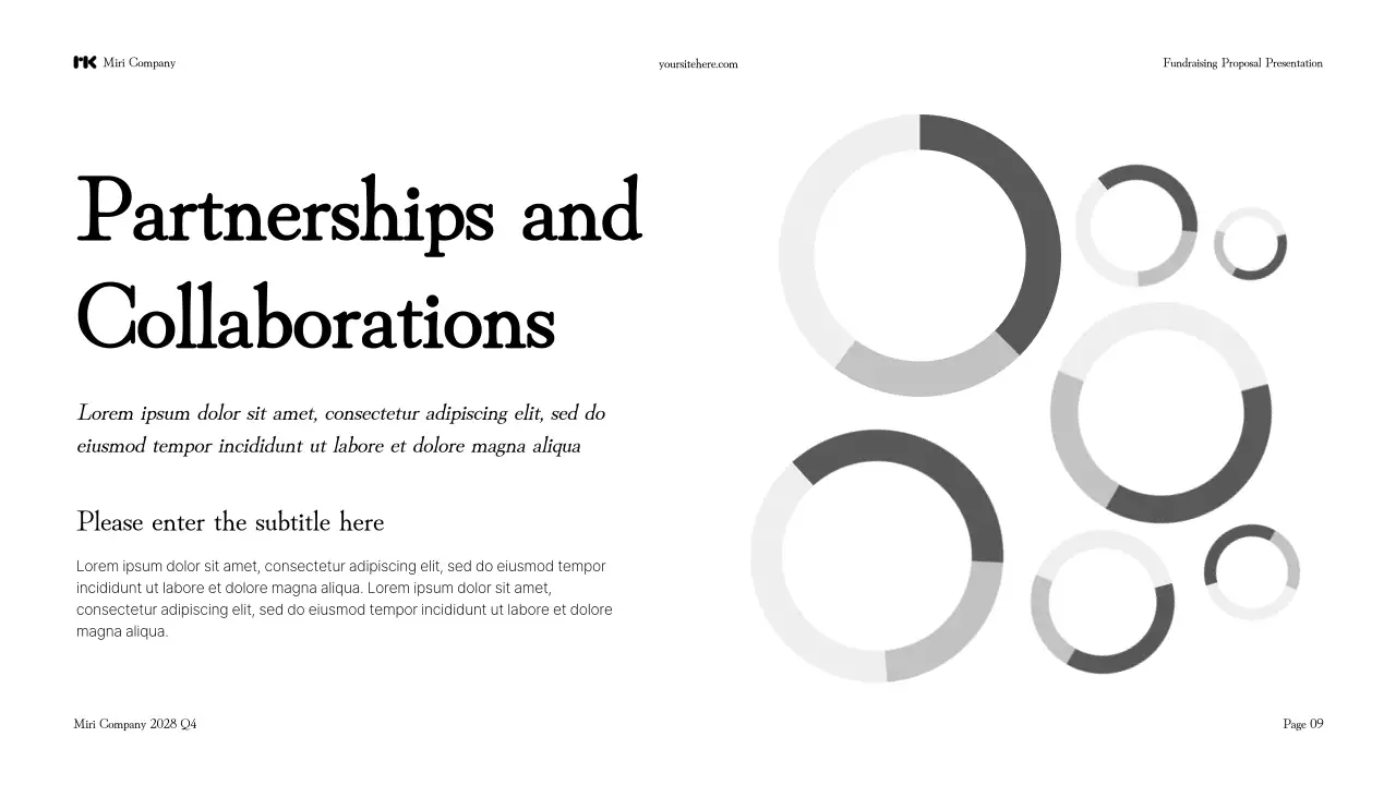 Black Modern Fundraising Presentation