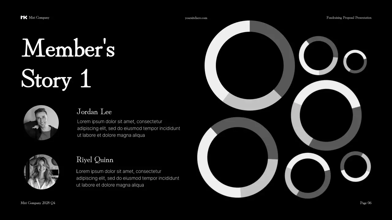 Black Modern Fundraising Presentation