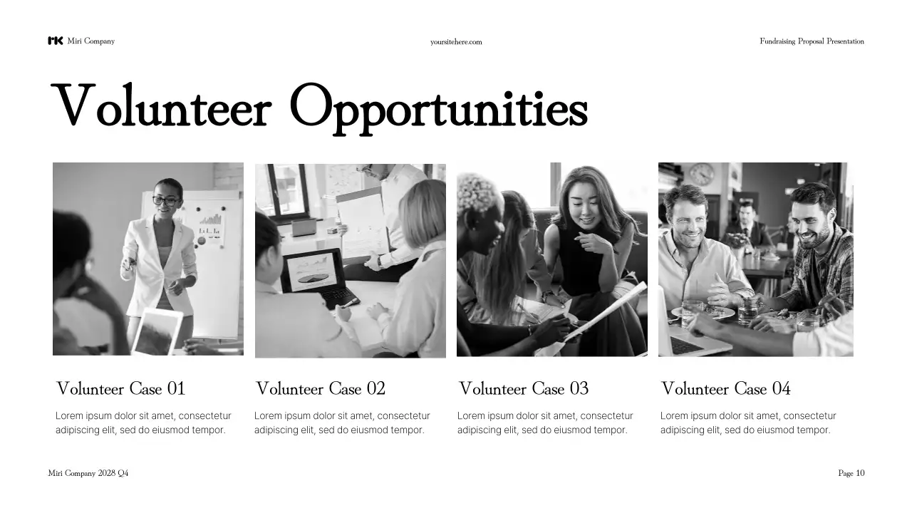 Black Modern Fundraising Presentation