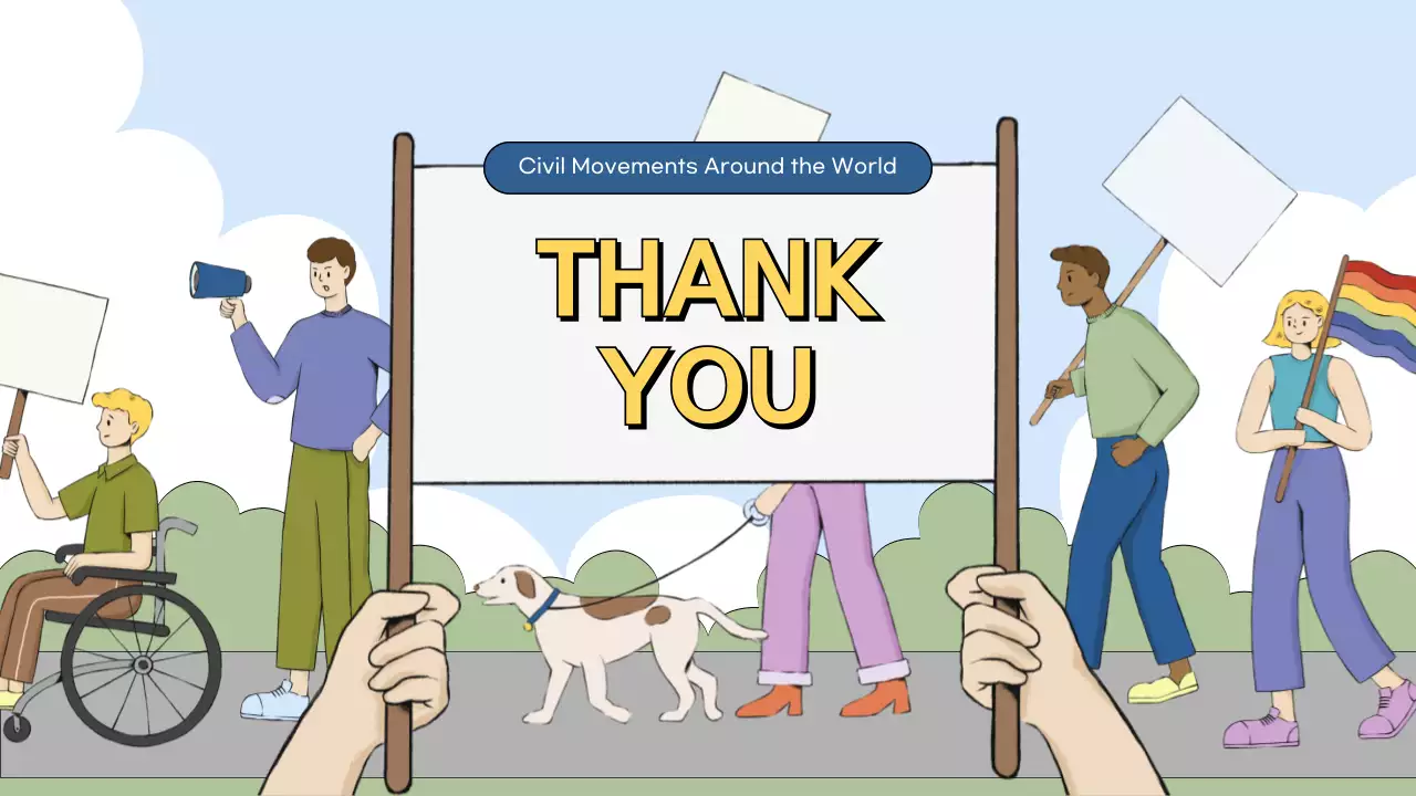 Blue Modern Civil Movements History Presentation