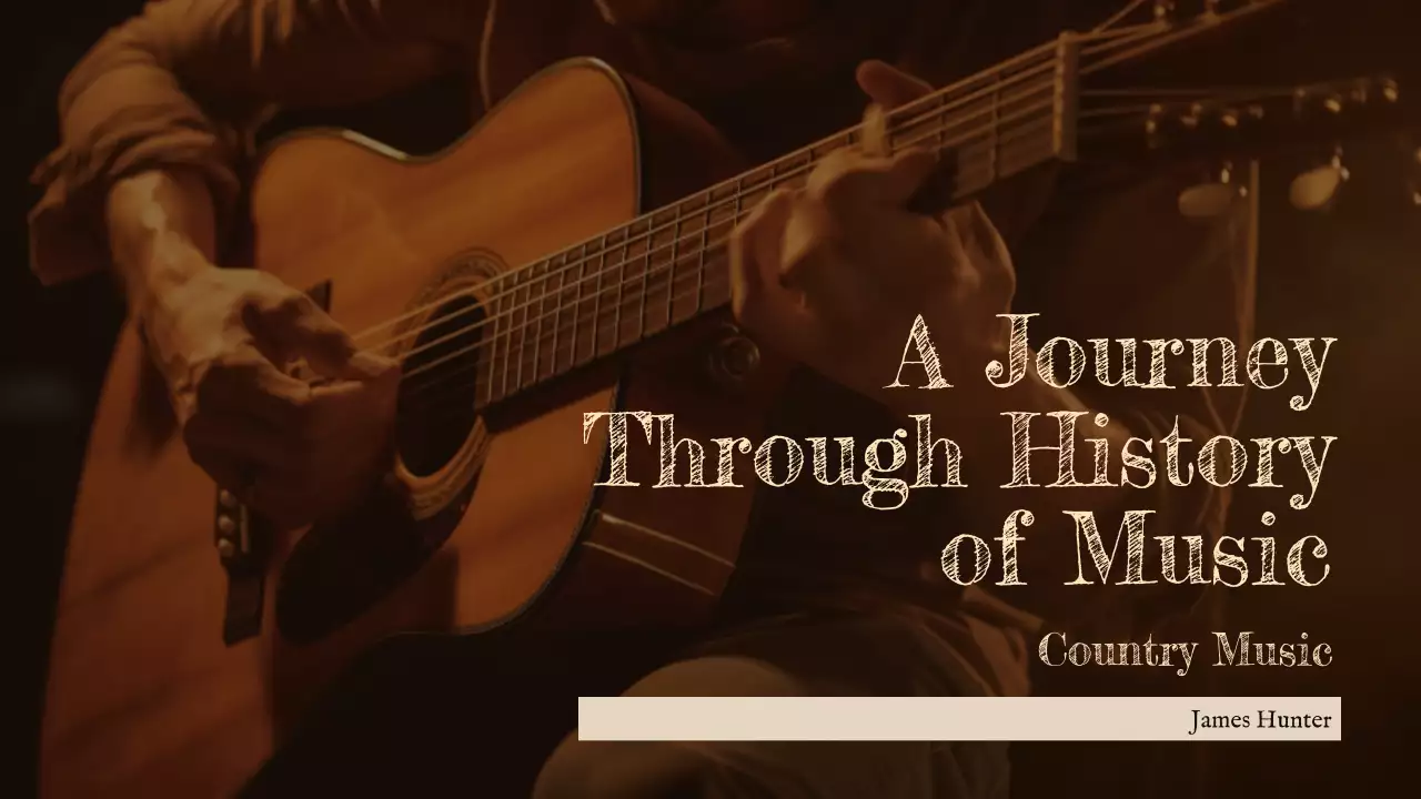 Brown Rustic Music History Presentation