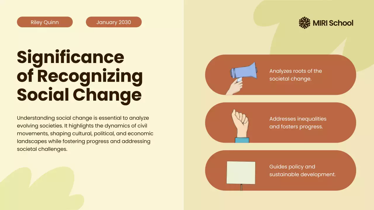 Beige Minimal Civil Movements History Presentation