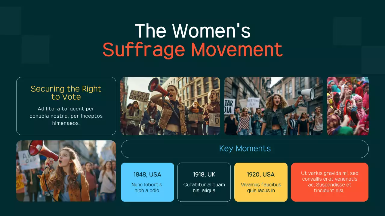 Orange Modern Civil Movements History Presentation