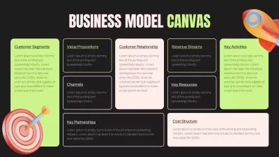 Black Modern Business Model Infographic
