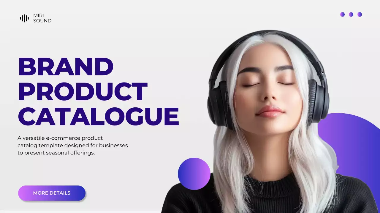 Purple Modern Product Catalogue Presentation