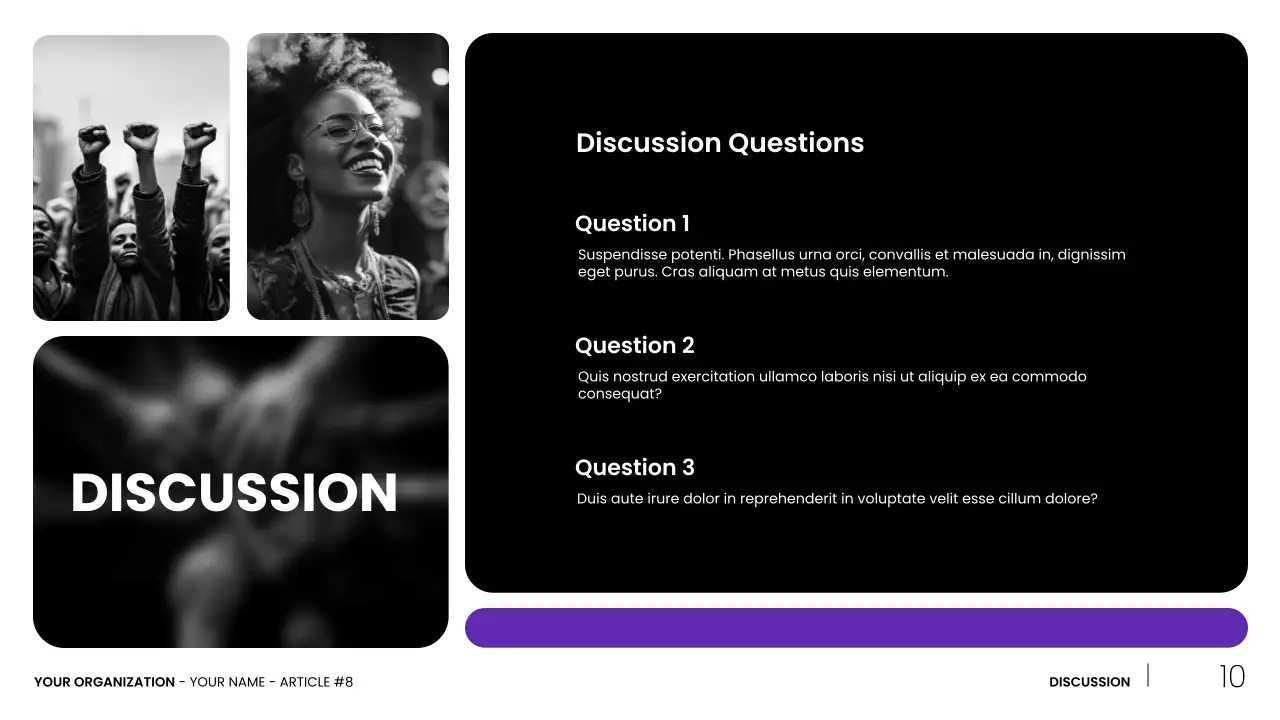 Black Modern Civil Movements History Presentation