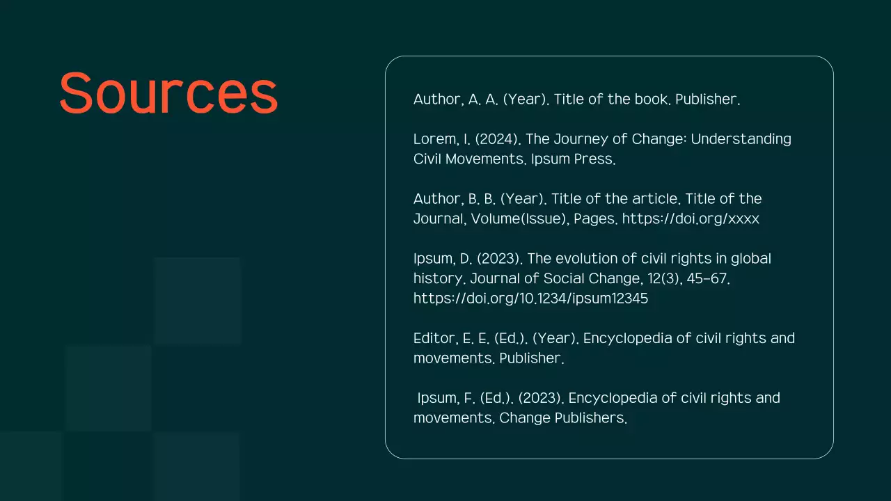 Orange Modern Civil Movements History Presentation