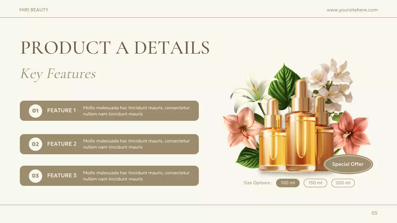 Beige Elegant Beauty Promotion Presentation