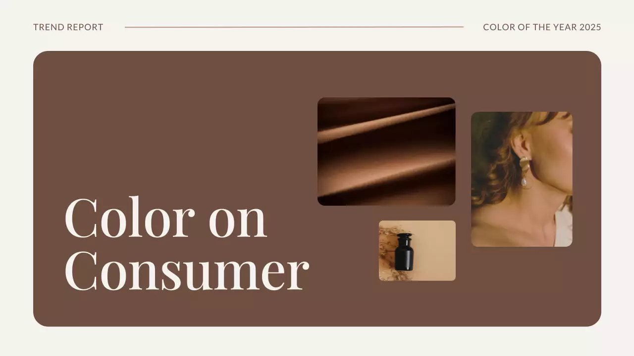 Presentasi Laporan Tren Warna Coklat Modern