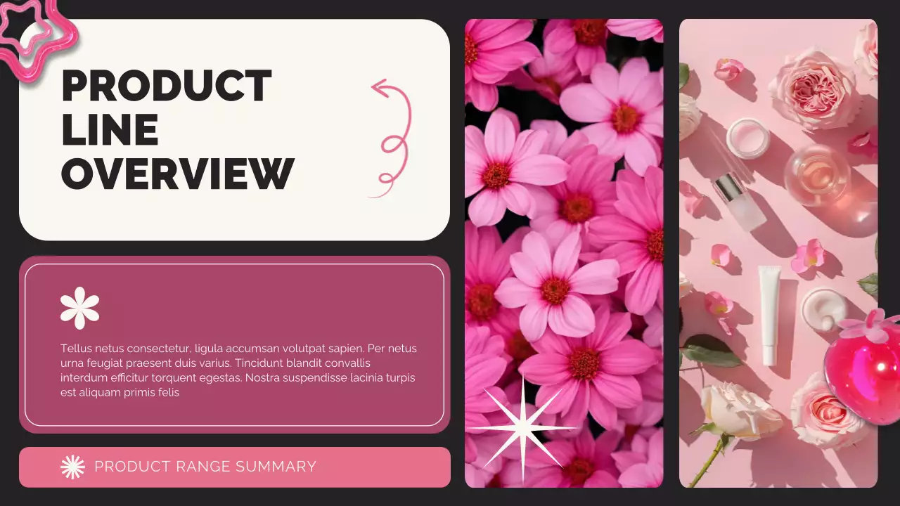 Pink Trendy Beauty Product Catalogue Promotion Presentation