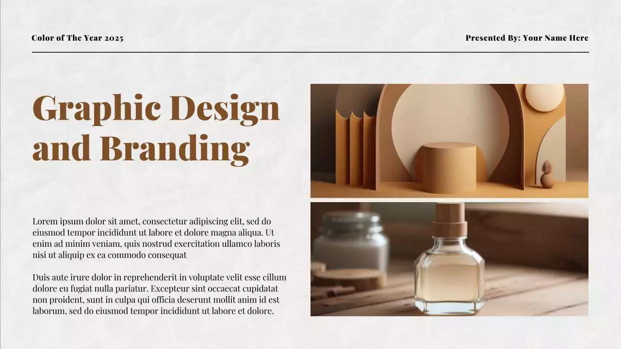 Brown Modern Color Trend Report Presentation