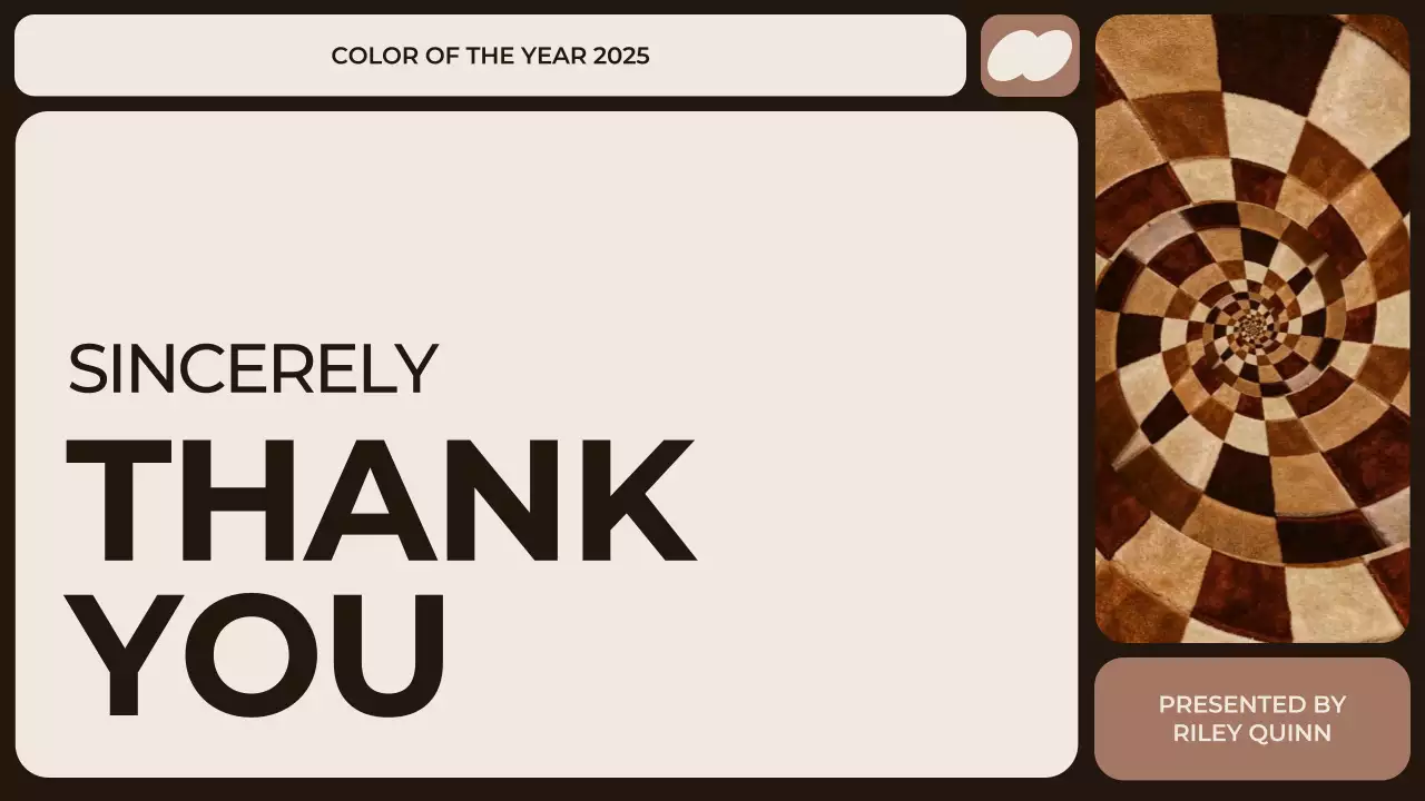 Brown Modern Color Trend Report Presentation