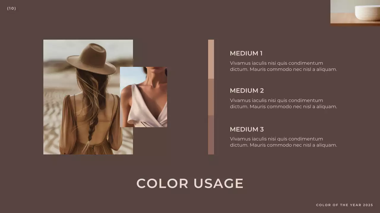 Brown Modern Color Trend Report Presentation